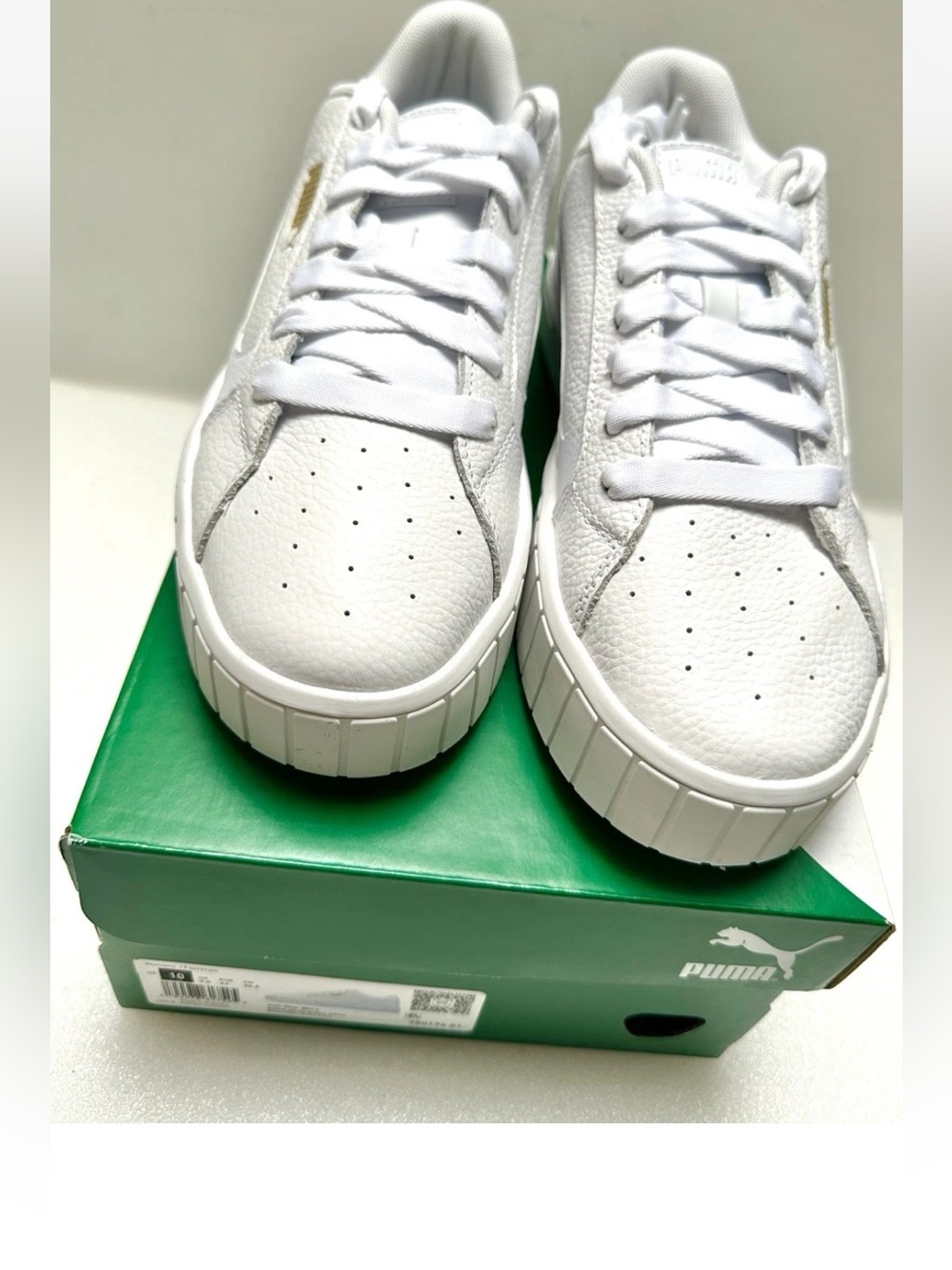 BRAND NEW PUMA Cali Star Lace Up  Womens White Sneakers Shoes 3801760 SIZE 10